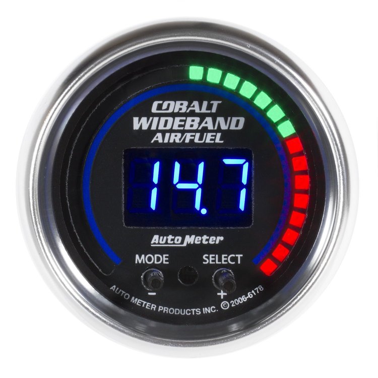Cobalt Air/Fuel Ratio Wideband Gauge 2-1/16", electrical full sweep