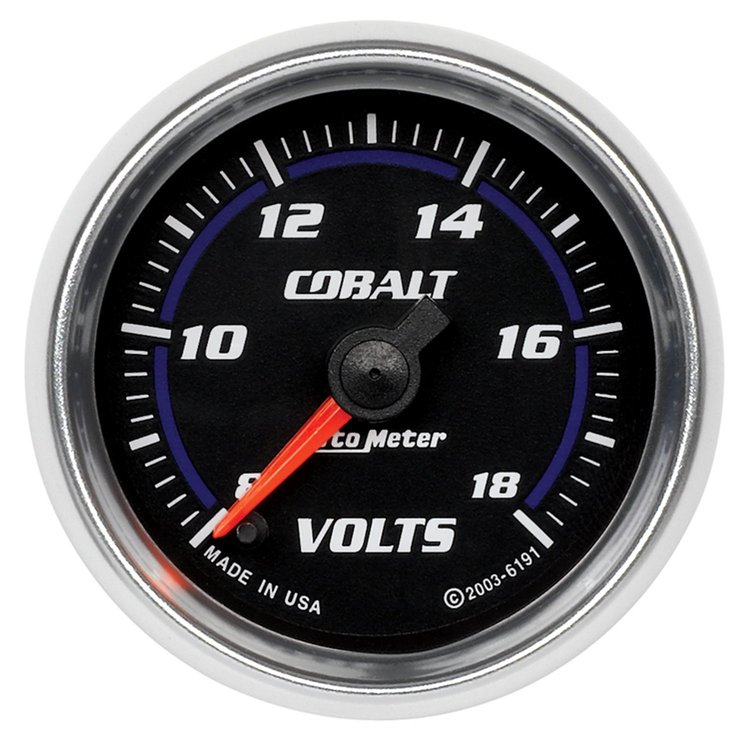Cobalt Voltmeter 2-1/16", electrical full sweep