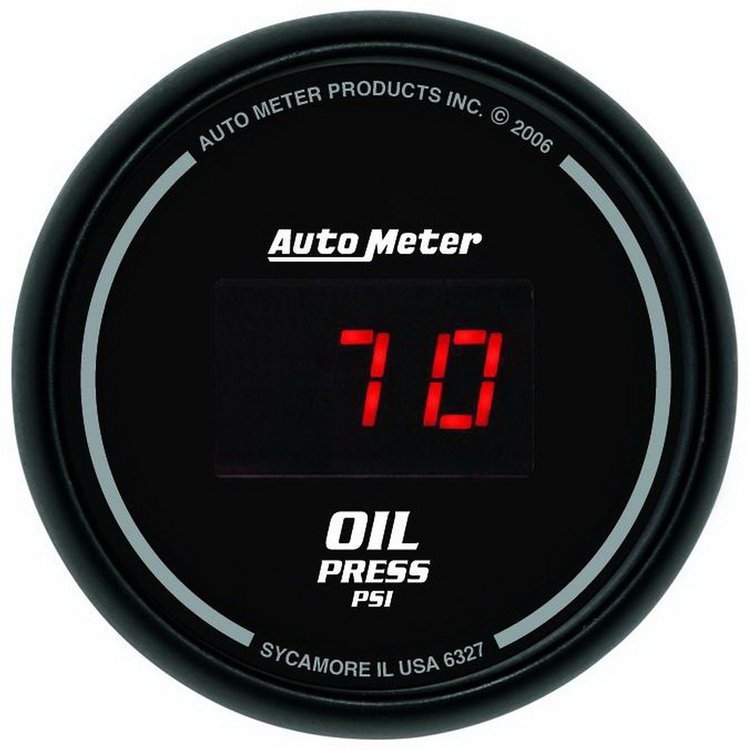 2-1/16" Sport-Comp Digital Oil Pressure Gauge 0-100 psi