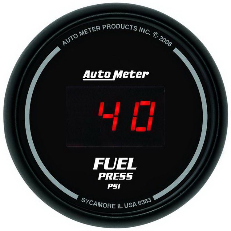 2-1/16" Sport-Comp Digital Fuel Pressure Gauge 0-100 psi