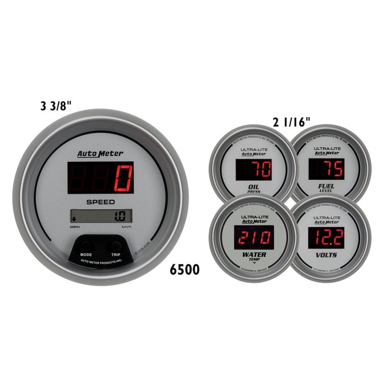 Ultra-Lite Digital Gauge Kit Speedometer