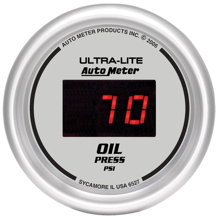 2-1/16" Ultra-Lite Digital Oil Pressure Gauge 0-100 psi