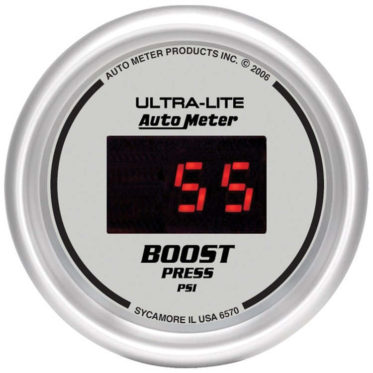 2-1/16" Ultra-Lite Digital Boost Gauge 5-60 psi