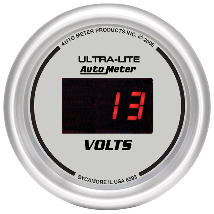 2-1/16" Ultra-Lite Digital Voltmeter 8-18 volts