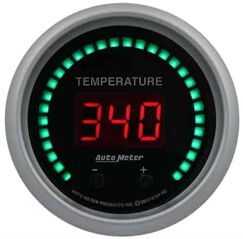 Sport-Comp Elite Digital Fluid Temperature Gauge 2-1/16 in. - 2-Channel [60-340 Degrees F (40-170 Degrees C)]