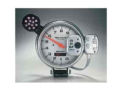 Silver Pro Stock Tachometer 5", pedestal mount