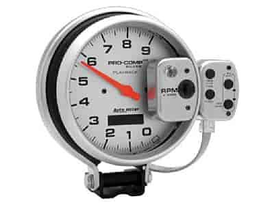Silver Tachometer 5", pedestal mount