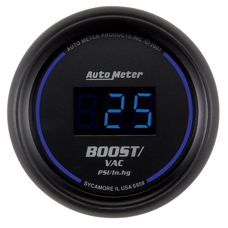 2-1/16" Cobalt Digital Vacuum/Boost Gauge 30 Hg/30 psi