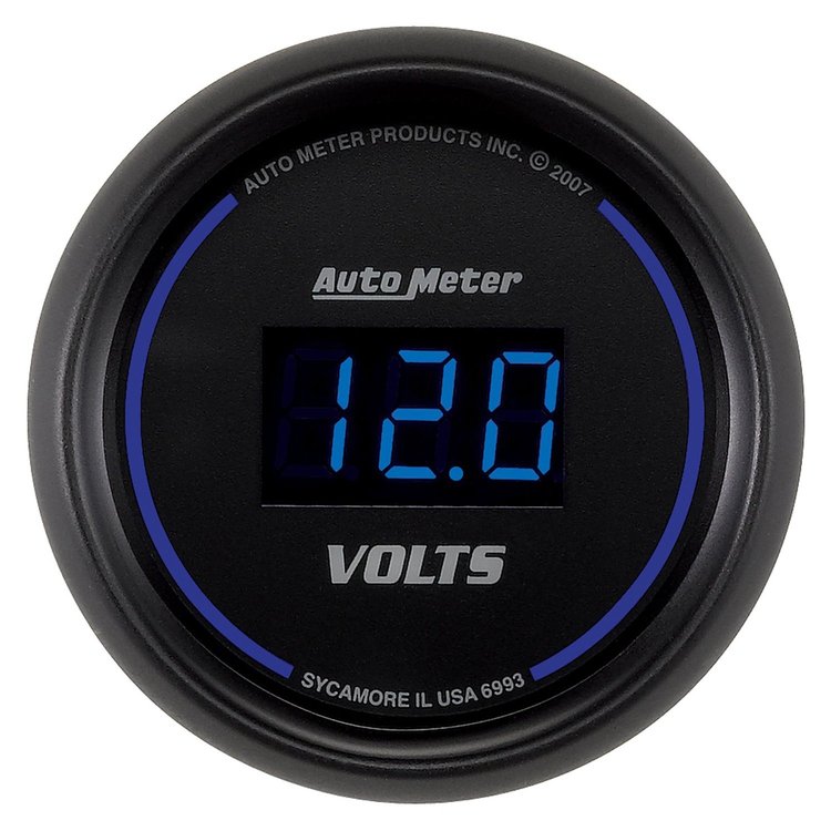 2-1/16" Cobalt Digital Voltmeter 8-18 volts