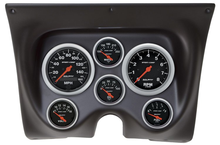 Sport-Comp 6-Gauge Direct-Fit Dash Kit