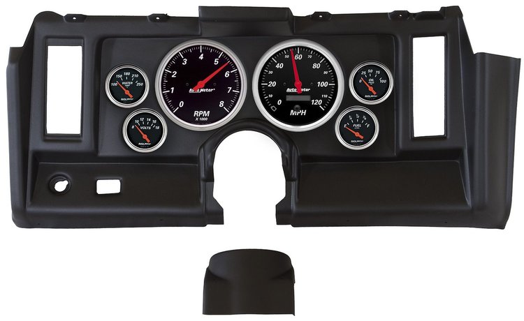 Designer Black 6-Gauge Direct-Fit Dash Kit