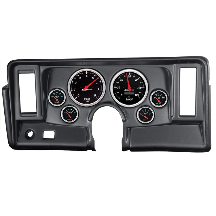 Designer Black 6-Gauge Direct-Fit Dash Kit