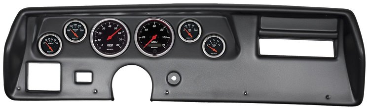 Designer Black 6-Gauge Direct-Fit Dash Kit