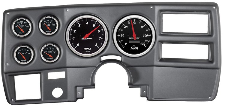 Designer Black 6-Gauge Direct-Fit Dash Kit
