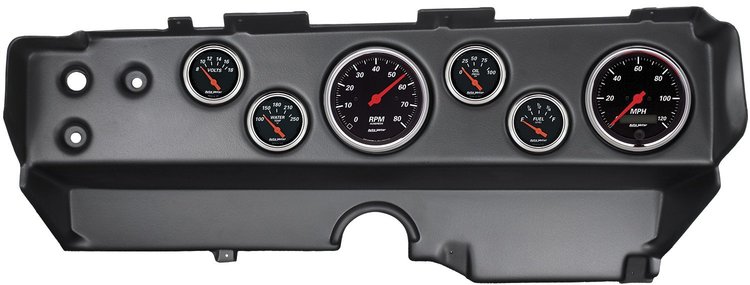 Designer Black 6-Gauge Direct-Fit Dash Kit