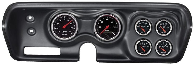 Designer Black 6-Gauge Direct-Fit Dash Kit