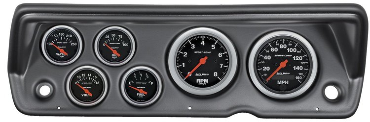Sport-Comp 6-Gauge Direct-Fit Dash Kit