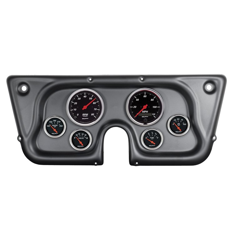 Designer Black 6-Gauge Direct-Fit Dash Kit