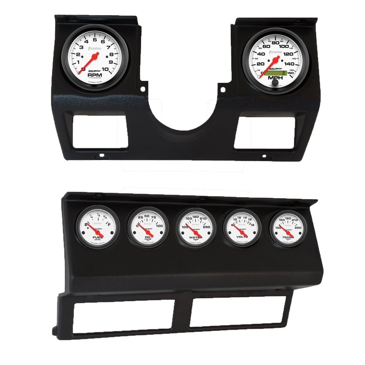 7040-09 7-Gauge Direct-Fit Dash Kit for 1987-1986 Jeep Wrangler YJ [Phantom Series]