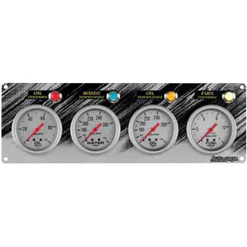 4-Gauge Race Panel Oil Pressure 0-100 psi
