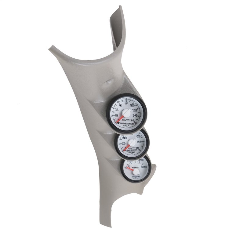 A-Pillar Triple Gauge Kit 2003-09 Ram 2500/3500 Pickup Includes: