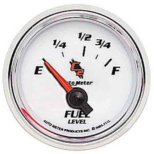 C2 Fuel Level Gauge 2-1/16" Electrical (Short Sweep)