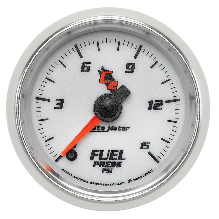 C2 Fuel Pressure Gauge 2-1/16" Electrical (Full Sweep)