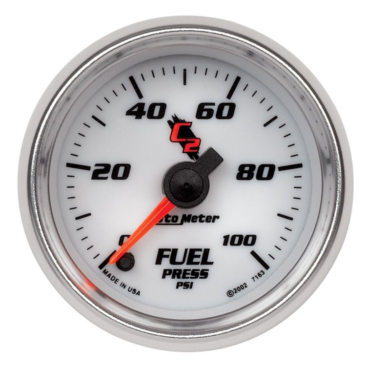 C2 Fuel Pressure Gauge 2-1/16" Electrical (Full Sweep)