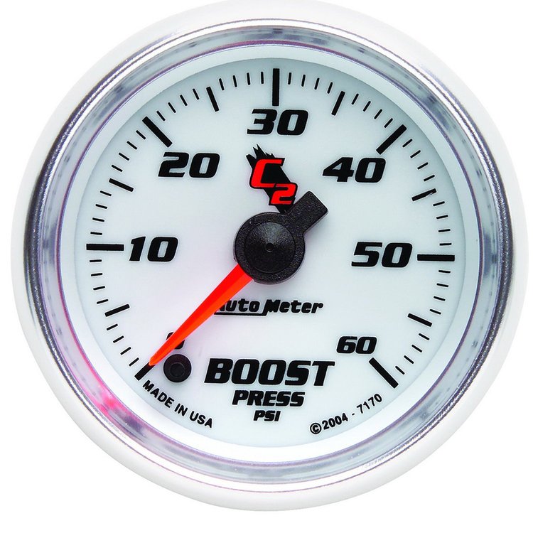 C2 Boost Gauge 2-1/16" Electrical (Full Sweep)