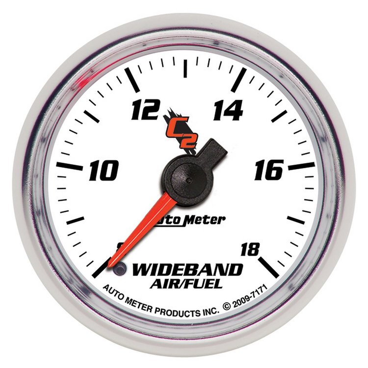 C2 Wideband Air/Fuel Gauge 2-1/16" Electrical (Full Sweep)