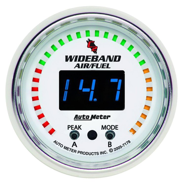 C2 Wideband Air/Fuel Gauge 2-1/16" Electrical (Full Sweep)