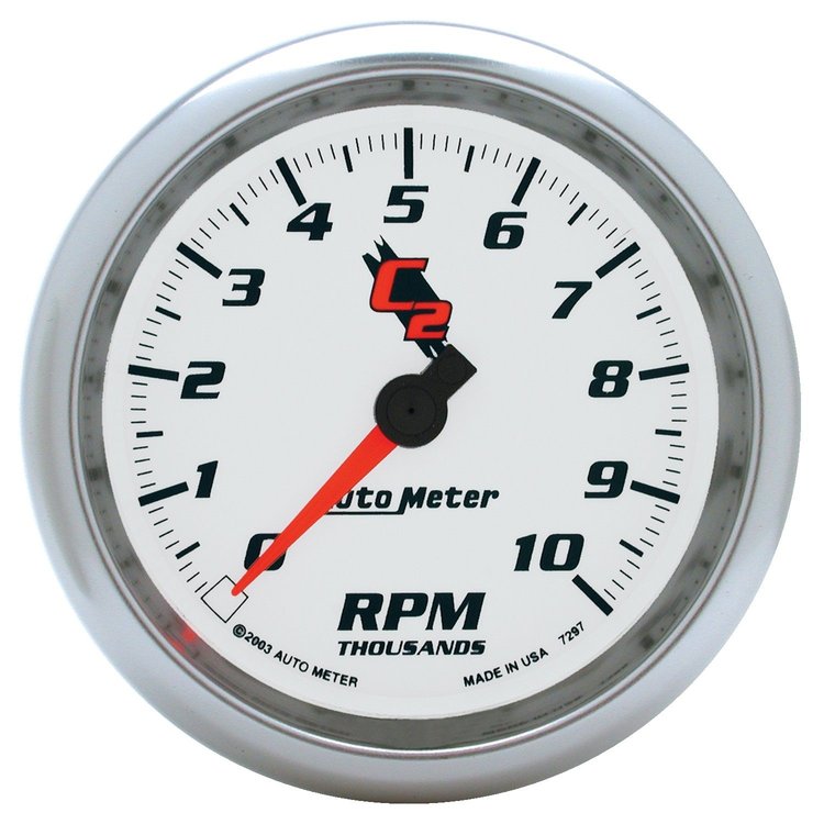 C2 Tachometer 3-3/8" Electrical (Full Sweep)