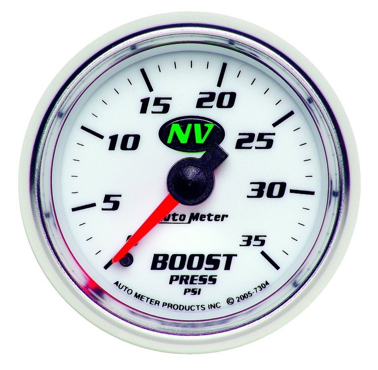 NV Boost Gauge 2-1/16" , mechanical full sweep