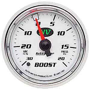 NV Vacuum/Boost Gauge 2-1/16" , mechanical full sweep