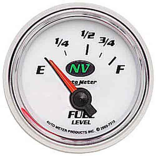 NV Fuel Level Gauge 2-1/16" , electrical short sweep