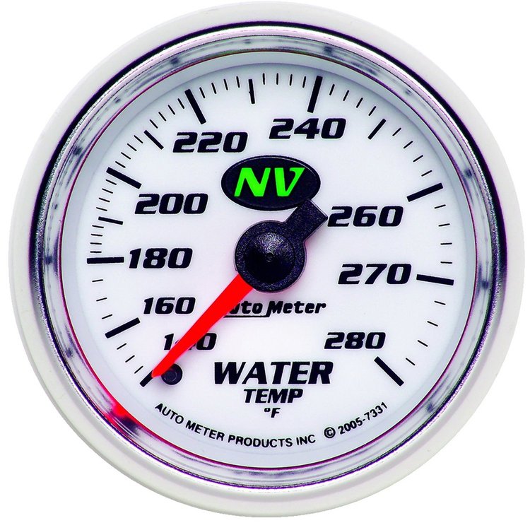 NV Water Temperature Gauge 2-1/16", mechanical full sweep