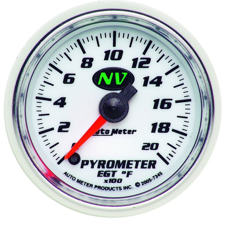 NV Pyrometer 2-1/16" , electrical full sweep