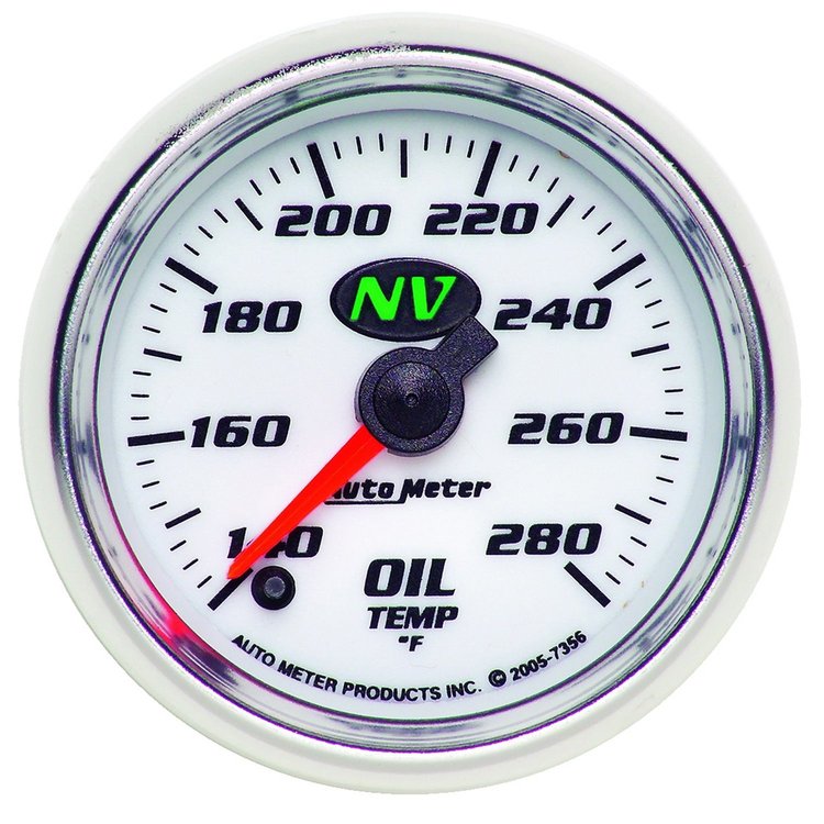 NV Oil Temperature Gauge 2-1/16" , electrical full sweep