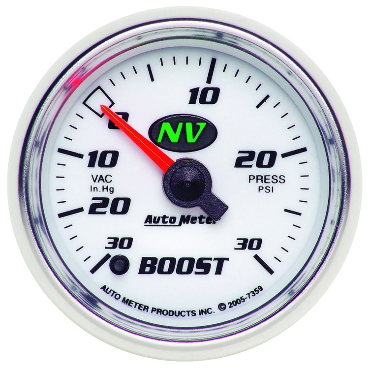 NV Vacuum/Boost Gauge 2-1/16", electrical full sweep