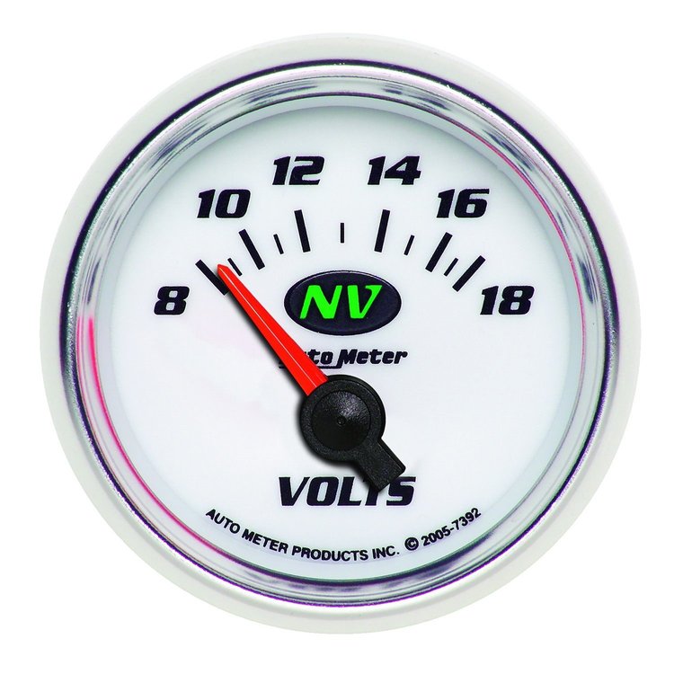 NV Voltmeter 2-1/16" , electrical short sweep