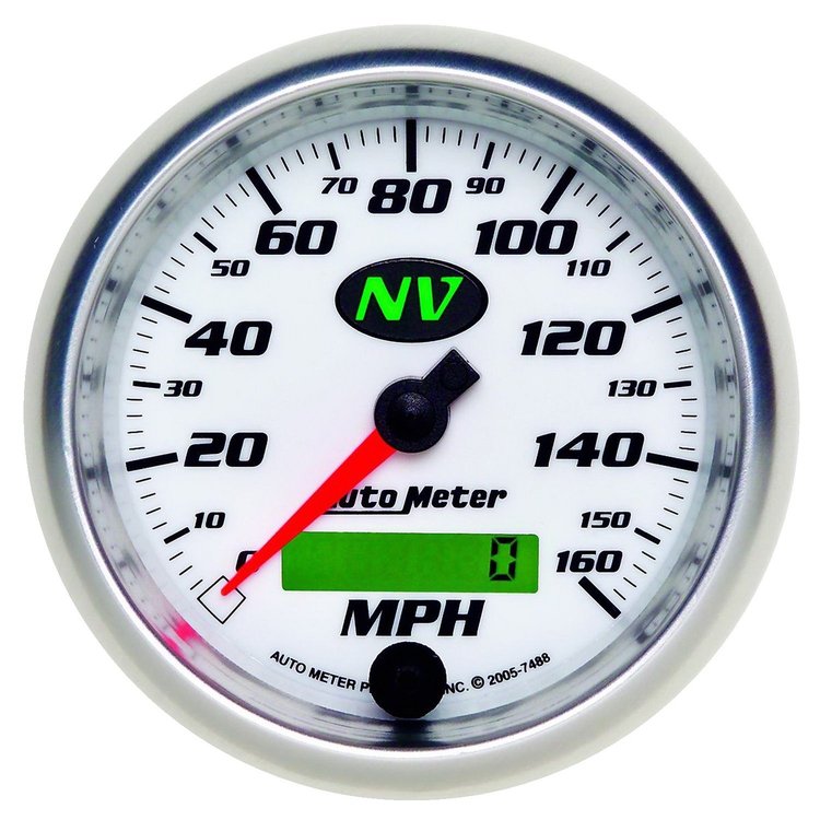 NV In-Dash Speedometer 3-3/8" , electrical full sweep