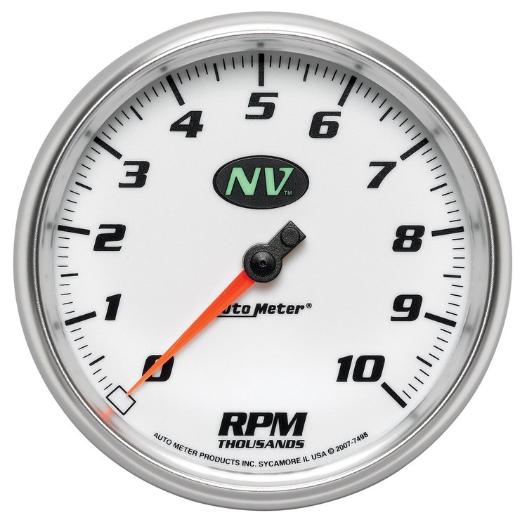 NV In-Dash Mount Tachometer 5" , electrical full sweep