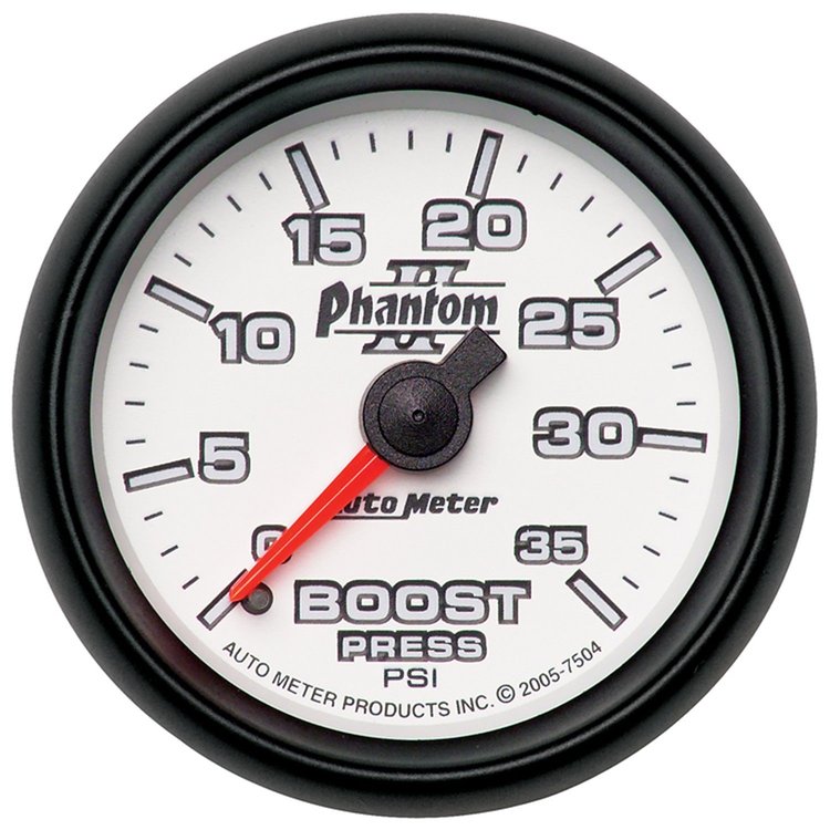 Phantom II Boost Gauge 2-1/16" mechanical
