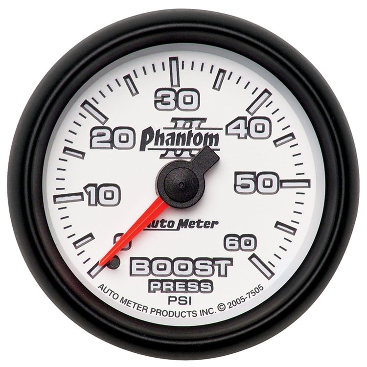 Phantom II Boost Gauge 2-1/16" mechanical