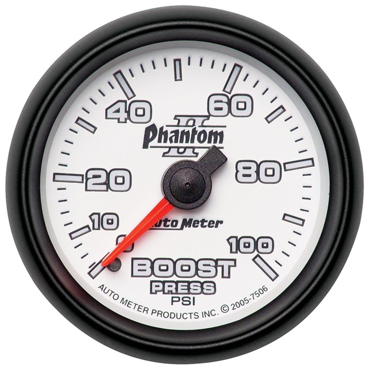 Phantom II Boost Gauge 2-1/16" mechanical