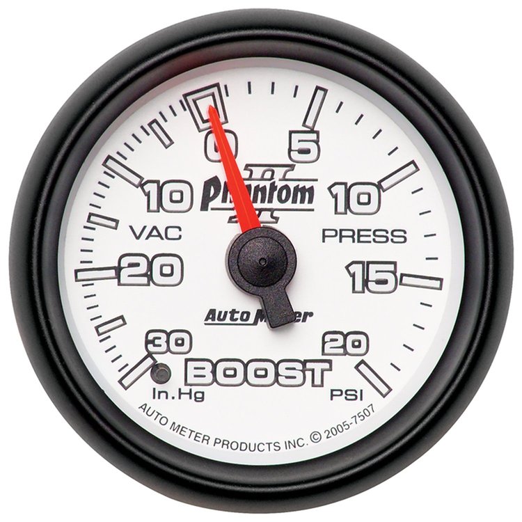 Phantom II Vacuum/Boost Gauge 2-1/16" mechanical