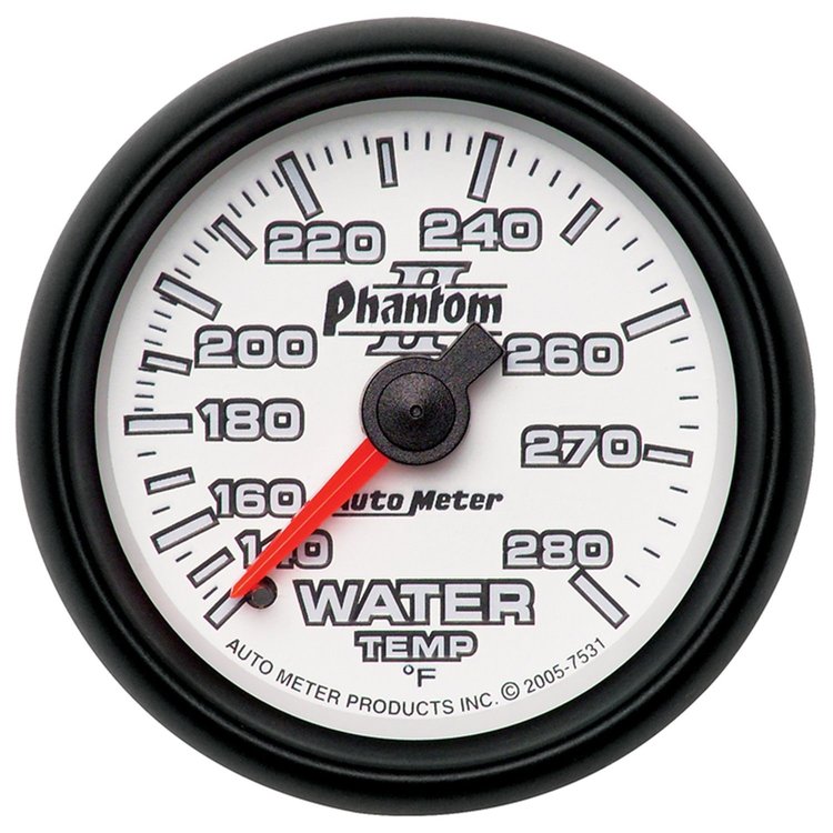 Phantom II Water Temperature Gauge 2-1/16" mechanical