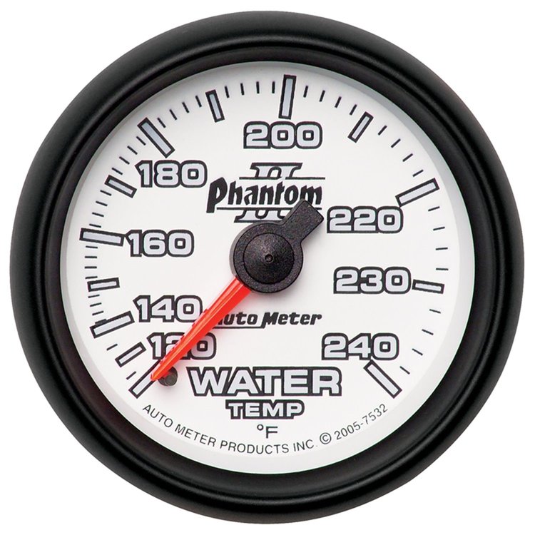 Phantom II Water Temperature Gauge 2-1/16" mechanical