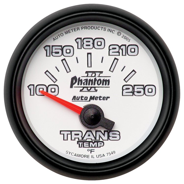 Phantom II Transmission Temperature Gauge 2-1/16" electrical (short sweep)
