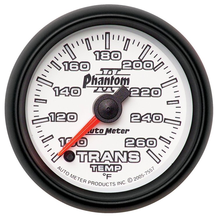 Phantom II Transmission Temperature Gauge 2-1/16" electrical (full sweep)